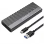 Qoltec korpus M.2 SATA/NGFF SSD-le, USB-C