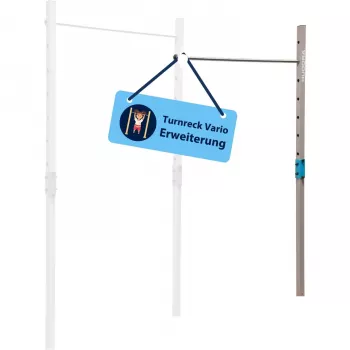 Võimlemiskangi pikendus topeltkang HUDORA Vario, reguleeritav treeningvarustus, sinine/beež
