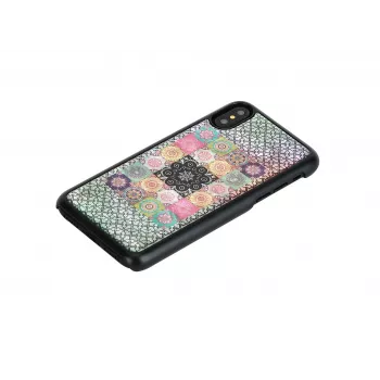 Nutitelefoni ümbris iKins iPhone XS / XS S jaoks — Lilleaia disain, must