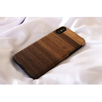Nutitelefoni ümbris man and wood iPhone X/XS jaoks — fango Must