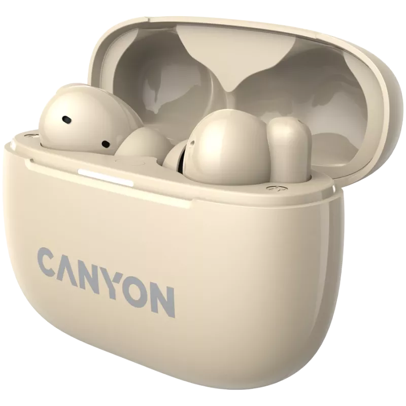 Canyon CNS-TWS10BG Kõrvaklapid ja peakomplekt True Wireless Stereo (TWS) kõrvasisesed kõrvaklapid kõnede/muusika/sport/igapäevane kasutamine USB Type-C Bluetooth Beež (CNS-TWS10BG)