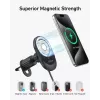 Juhtmeta magnetiline auto laadija Anker MagGo 15W — Magnetiline 15W Qi kiirlaadimine nutitelefonidele, must
