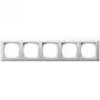 Seinaplaat Gira Standard 55 — Valge termoplast, kruvivaba, 80,7×365,9×11,4 mm