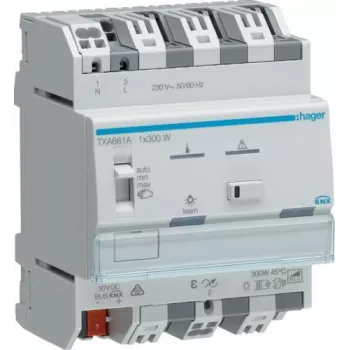 HAGER TXA661A Dimmer KNX easy, 1 kanal 300 W, universaalne (TXA661A)