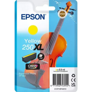 Epson 250XL Violin Claria Photo HD originaal suure (XL) tootlikkusega kollane tindikassett, 1 tk, 8.9 ml