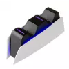 Laadimissüsteem FIXED FIXPS5-DCC-BW PlayStation 5 jaoks Juhtmega Must Valge
