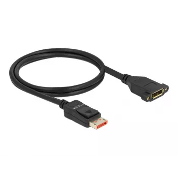 DisplayPorti pikenduskaabel paneelikinnitusega DeLOCK 87095 8K 60 Hz 1 m