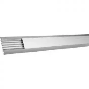 Hager Floor Trunking made from anodised aluminium, 18 x 125 mm, tread-resistant, Length: 2,0 m tread-resistant Floor Trunking for routing up to 8 cables á 11mm Diameter (AKA181250E