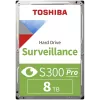 Toshiba S300 Pro Valvevälise sisemine kõvaketas 8 TB 7200 RPM 512 MB 3.5 Serial ATA III