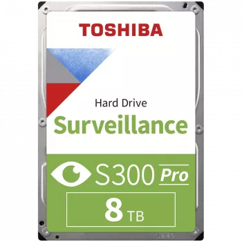 Toshiba S300 Pro Valvevälise sisemine kõvaketas 8 TB 7200 RPM 512 MB 3.5 Serial ATA III