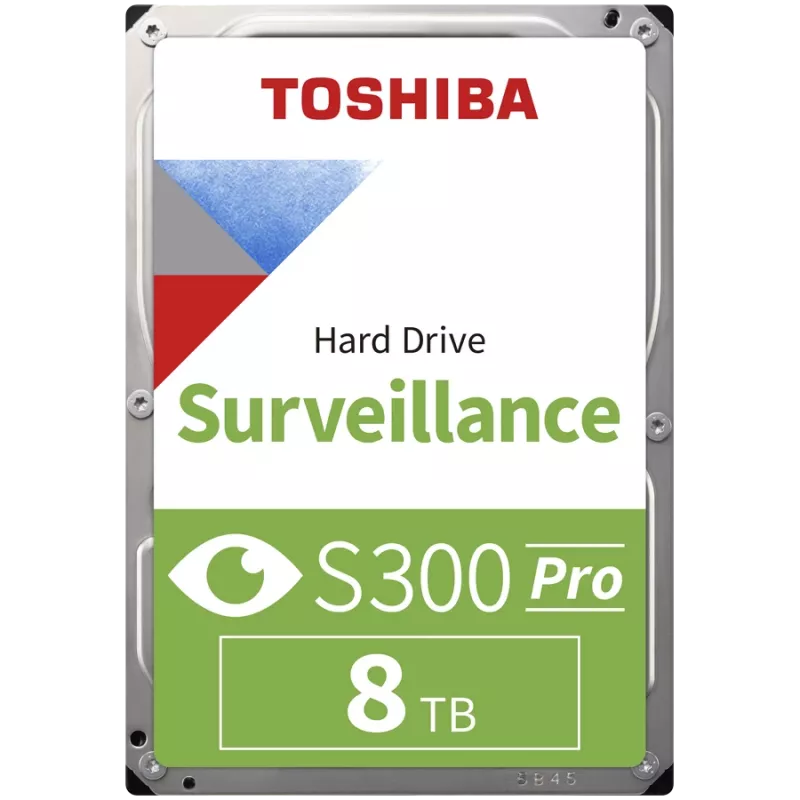 Toshiba S300 Pro Valvevälise sisemine kõvaketas 8 TB 7200 RPM 512 MB 3.5 Serial ATA III