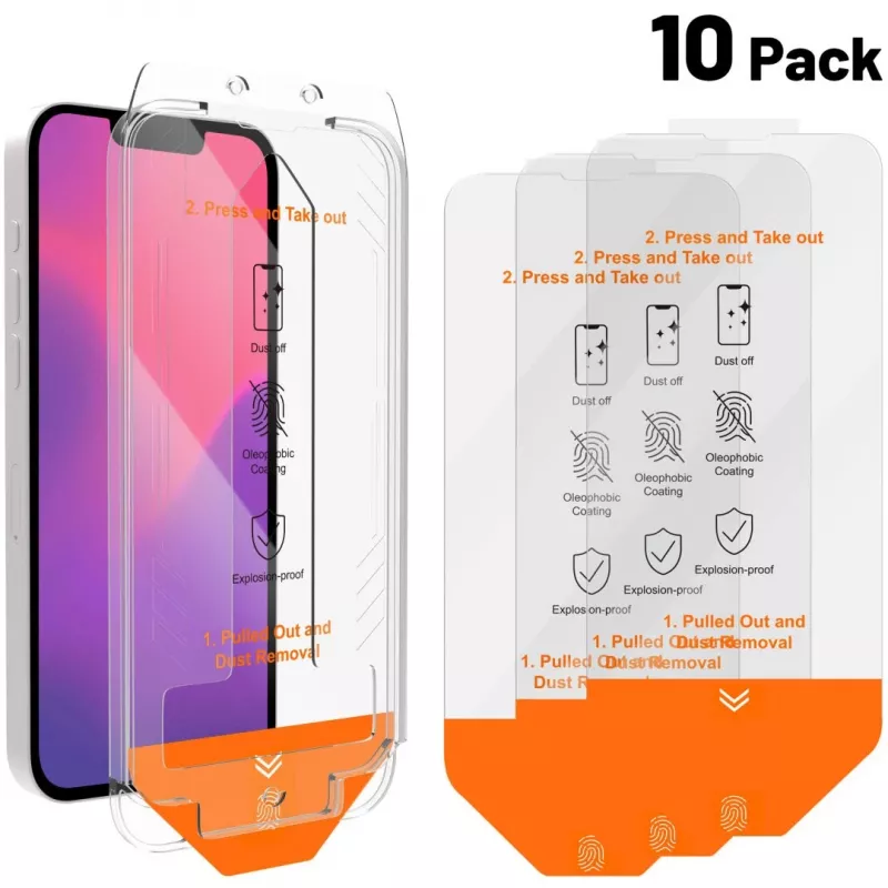 Glass Service KIT+ANTI-DUST IPHONE16E/14/13/13PRO 10-pakk
