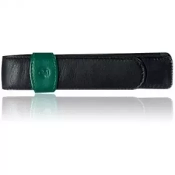 Kirjutusvahendi karp Pelikan nahk TG22 must-roheline (923722)