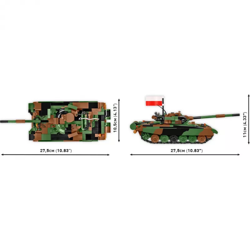Ehituskomplekt COBI T-72M1R PL/UA Relvajõud 724 tk