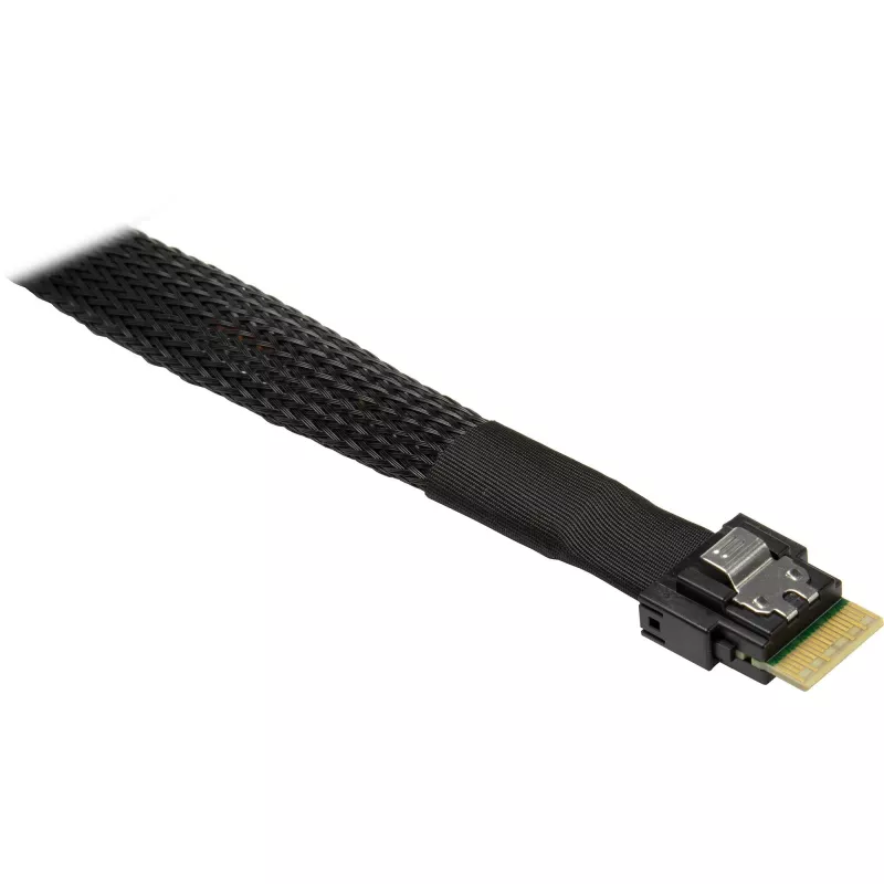 INTER-TECH kaabel SFF-8654-8i kuni 2× SFF-8654-4i, 70 cm sisemine jaotuskaabel