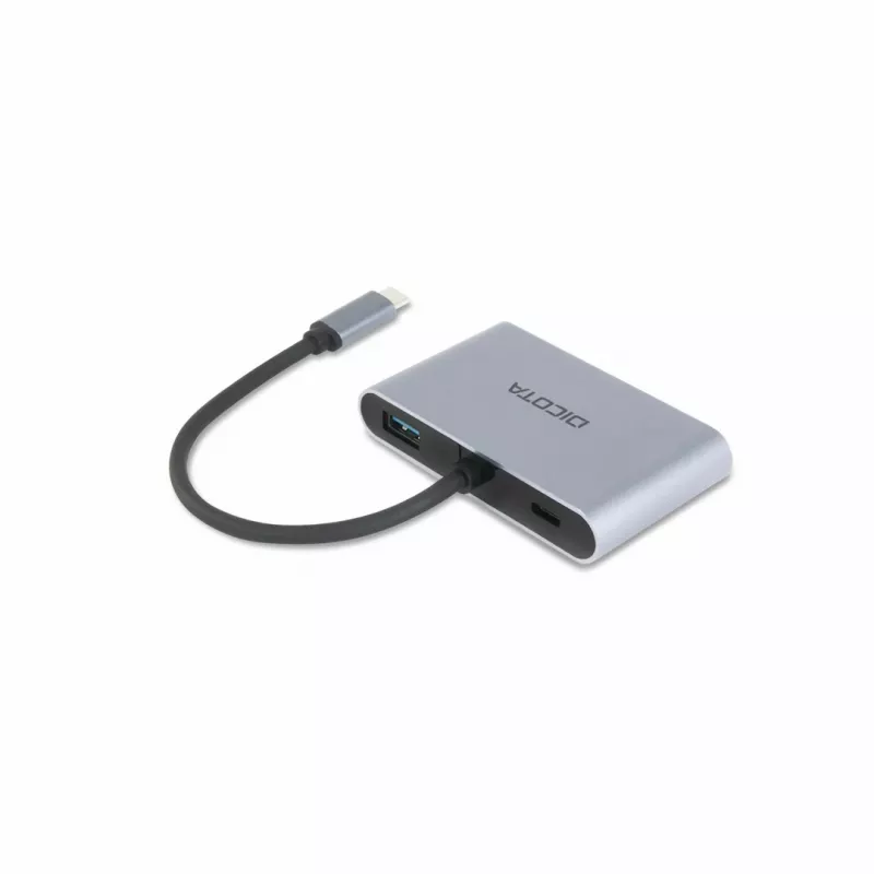 DICOTA D32064 mobiilseadme dokkimisjaam tahvelarvutile/nutitelefonile/sülearvutile hõbedane