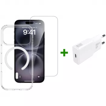 Ääriseümbris 4smarts iPhone 17 Pro 16 cm Läbipaistev valge