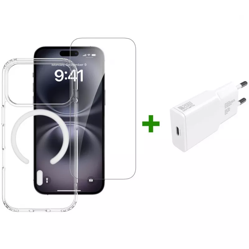 4smarts 3in1 Premium Starter Set Apple iPhone 17 Pro jaoks, MagSafe-iga ühilduv