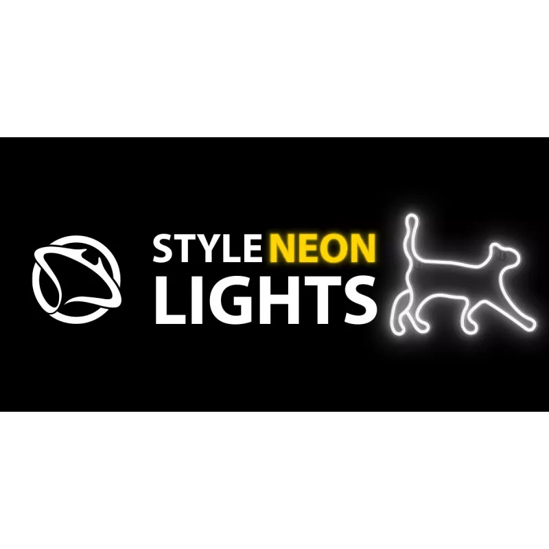 Neoon-stiilis dekoratiivvalgusti MANTA SNL70WH Style Neon Lights CAT 2 Valge 70 cm