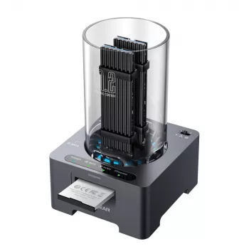 GrauGear G-M2DK-CR-10G M.2 NVMe/NGFF ja CFexpress dokkimisjaam USB USB-C 10 Gbit/s Hall