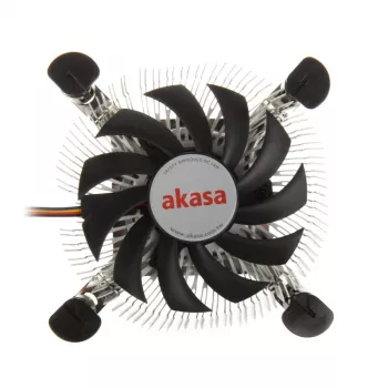 Cooler Akasa AK-CC7122BP01 Protsessori jahutussüsteem 7,5 cm Alumiinium Sinine