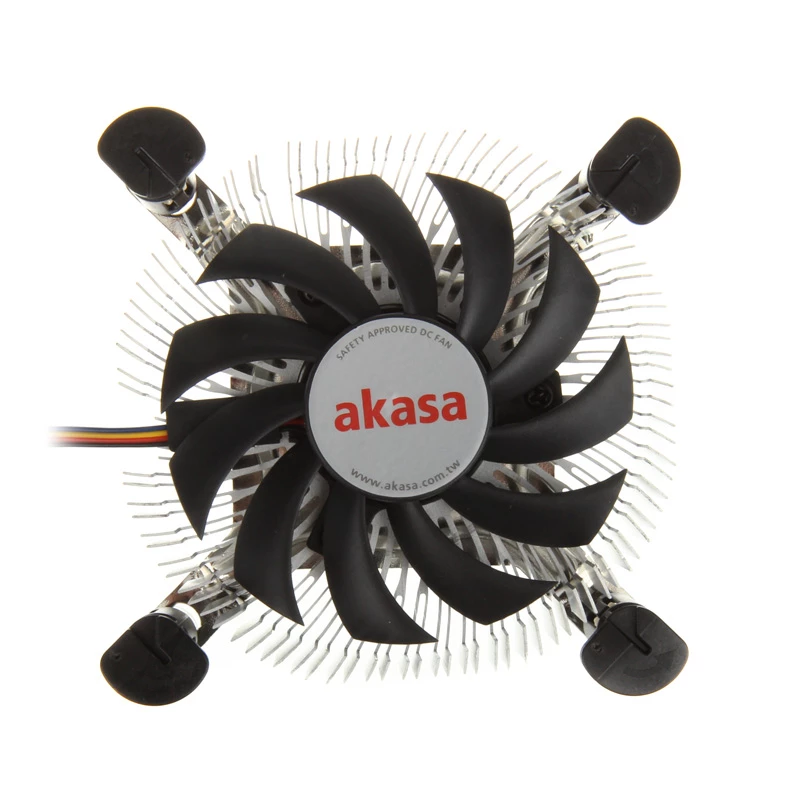 Cooler Akasa AK-CC7122BP01 Protsessori jahutussüsteem 7,5 cm Alumiinium Sinine