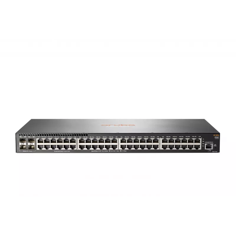 HPE - Aruba Series - Switch - 2930F 48G 4SFP+ - L3 - hallatav - 48 x 10/100/1000 + 4 x 1 Gigabit/10 Gigabit SFP+ (ühendus) - riiulisse paigaldatav