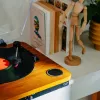 Analoog-vööajamiga plaadimängija Adler AD 1914, USB-pesa, keraamiline alustaldrik, DC-mootor, 33 1/3 p/min, Bluetooth 5.4, RCA-väljundid, sisseehitatud kõlarid