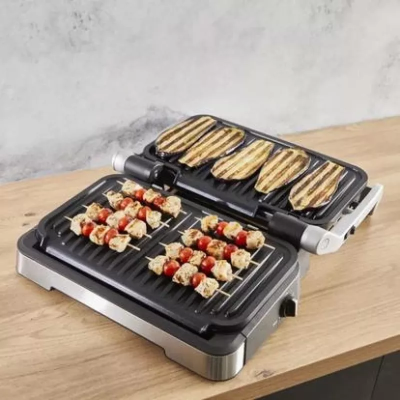 Elektriline kontaktgrill Tefal OptiGrill+ XL roostevaba teras — suur mahutavus, automaatsed küpsetusprogrammid