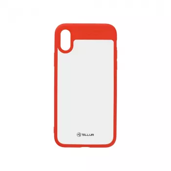 Cover Tellur iPhone X TLL121623 Punane Läbipaistev
