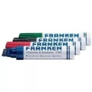 Marker Franken JumboMarker 4 tk Peitelots Must Sinine Roheline Punane