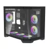 Darflash FT418 arvutikorpus + 6 aRGB ventilaatorit (must)