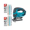 Tikksaag Makita DJV180ZX juhtmeta korpuseta — 3-astmeline pendel, 0–2600 SPM, käigupikkus 26 mm, lõikesügavus puidus 135 mm