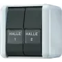 Jung 835 NAW elektrilüliti 1P must - valge (835NAW)