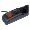 HSK DATA ALP-ACARS10---0N pikendusjuhe 1,5 m 5 vahelduvvoolu pistikupesa Siseruumides Must