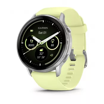 Garmin Venu 010-03014-02 nutikell / spordikell 3.56 cm (1.4) AMOLED 45 mm Digitaalne 454 x 454 pikslit Puuteekraan Hõbedane Wi-Fi GPS (satelliit)