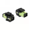 Kiudoptiline adapter DeLOCK 86811, SC Simplex emane – SC Simplex emane, roheline/must