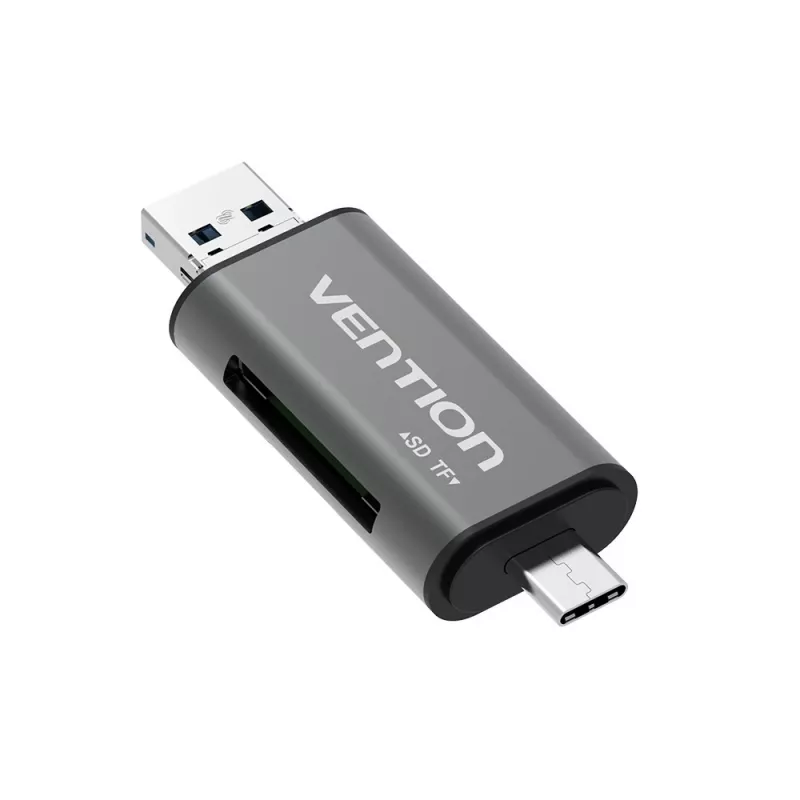 Vention USB3.0 multifunktsionaalne kaardilugeja hall metallist tüüp