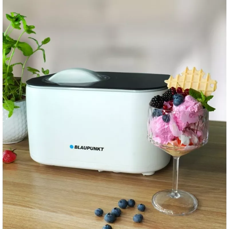 Jäätisemasin BLAUPUNKT ICM401 — automaatne, 1,5 L, roostevabast terasest korpus, 100 W, 220–240 V