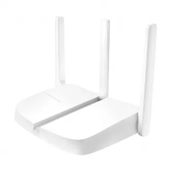 Mercusys 300Mbps traadita N-ruuter Wi-Fi 4 (802.11n) ühe ribaga (2,4 GHz) Ethernet LAN valge lauatelefon