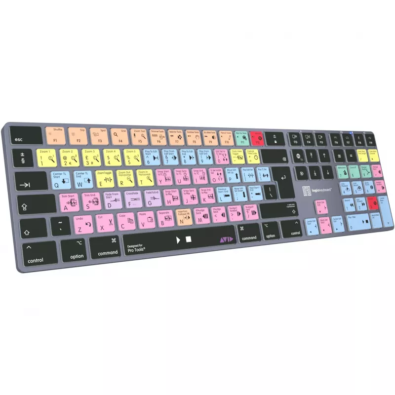 Klaviatuur LogicKeyboard LKB-PT-TM — Täissuuruses (100%) Bluetooth QWERTZ German, titaanhall