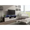 Cama TV-alus EVORA 200 wenge/valge läikiv