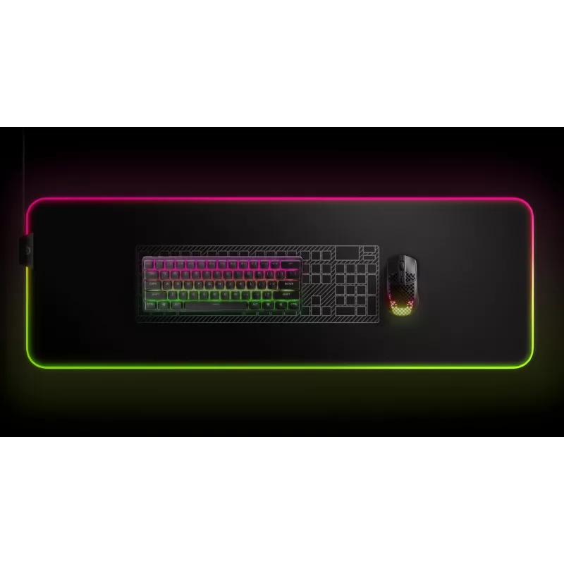 Mehaaniline mängurklaviatuur STEELSERIES Apex Pro Mini Wireless — 60% vormitegur, USB + RF-juhtmeta + Bluetooth, QWERTY US, Must