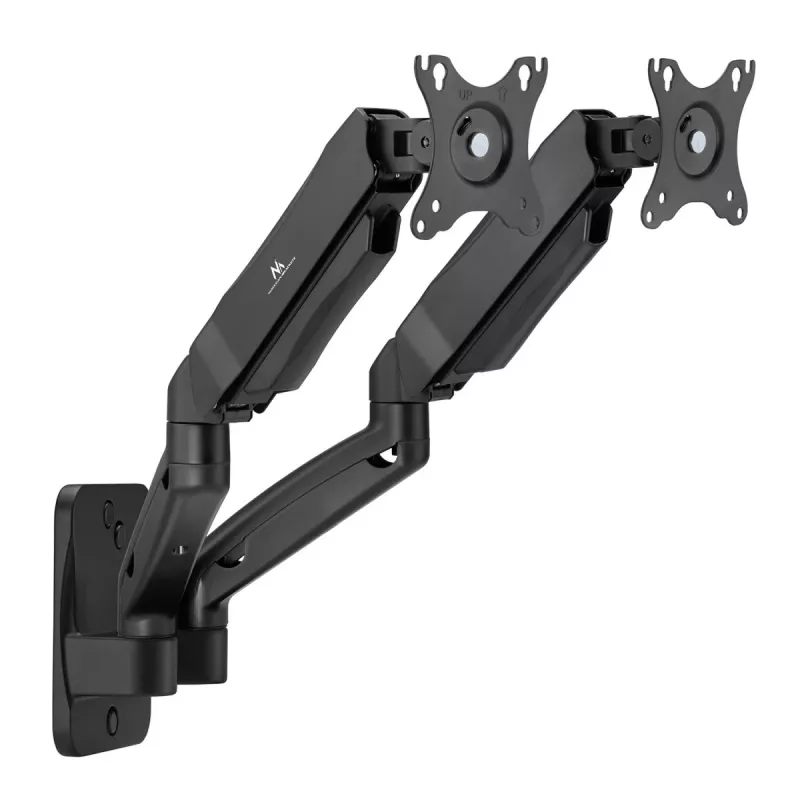 Maclean seinakinnitus kahele monitorile, 17-32'', max 9 kg, mehaaniline vedru, MC-988