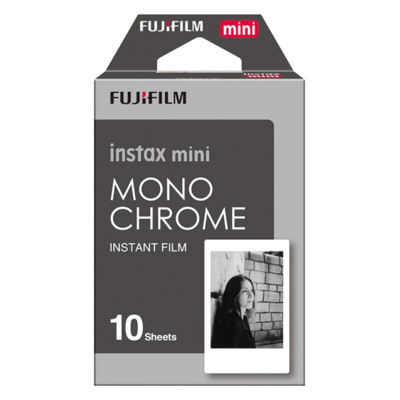 Fujifilm Instax Mini Monochrome - must-valge kiirfilm - instax mini - ISO 800 - 10 võtet