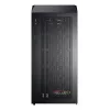 Montech X5M (B) Micro Tower PC-korpus — Micro‑ATX/Mini‑ITX, 3×120 mm ees, 1×120 mm taga, toetab ATX-toiteplokki, 2×3,5-tolline + 4×2,5-tolline, must