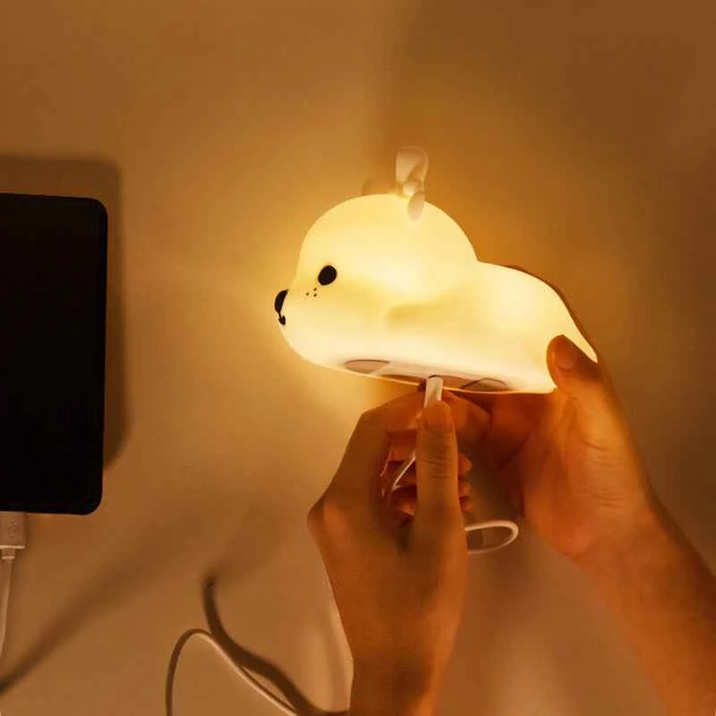 Öölamp Tellur TLL441161 Baby Deer LED pehme kuma, kompaktne voodilamp