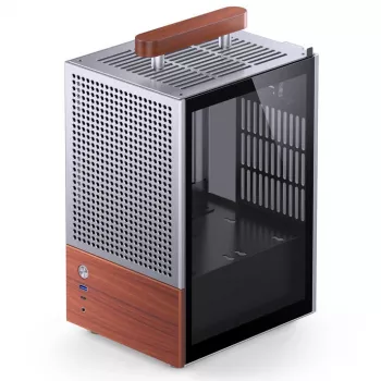 PC-korpus Jonsbo T6, minitorn, Mini-ITX, hõbedane