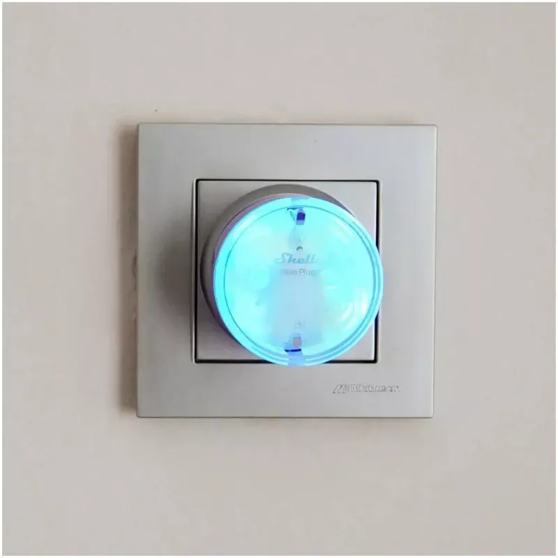 Nutipistik Shelly Wave Plug S Z-Wave 800 Must — Z-Wave 800 nutipistikupesa, 230 V/12 A, 2500 W, võimsuse mõõtmine