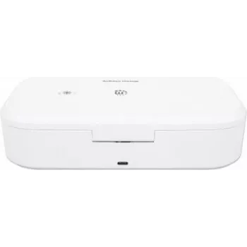 Manhattan UV-telefoni desinfitseerija juhtmevaba laadijaga, 10 W juhtmevaba laadimispadi, integreeritud UV-LED-id mikroobide, viiruste ja bakterite kõrvaldamiseks, kiire 1- või 5-minutiline puhastustsükkel, automaatne UV-valguse väljalülitus avamisel, valge, 3-aastane garantii